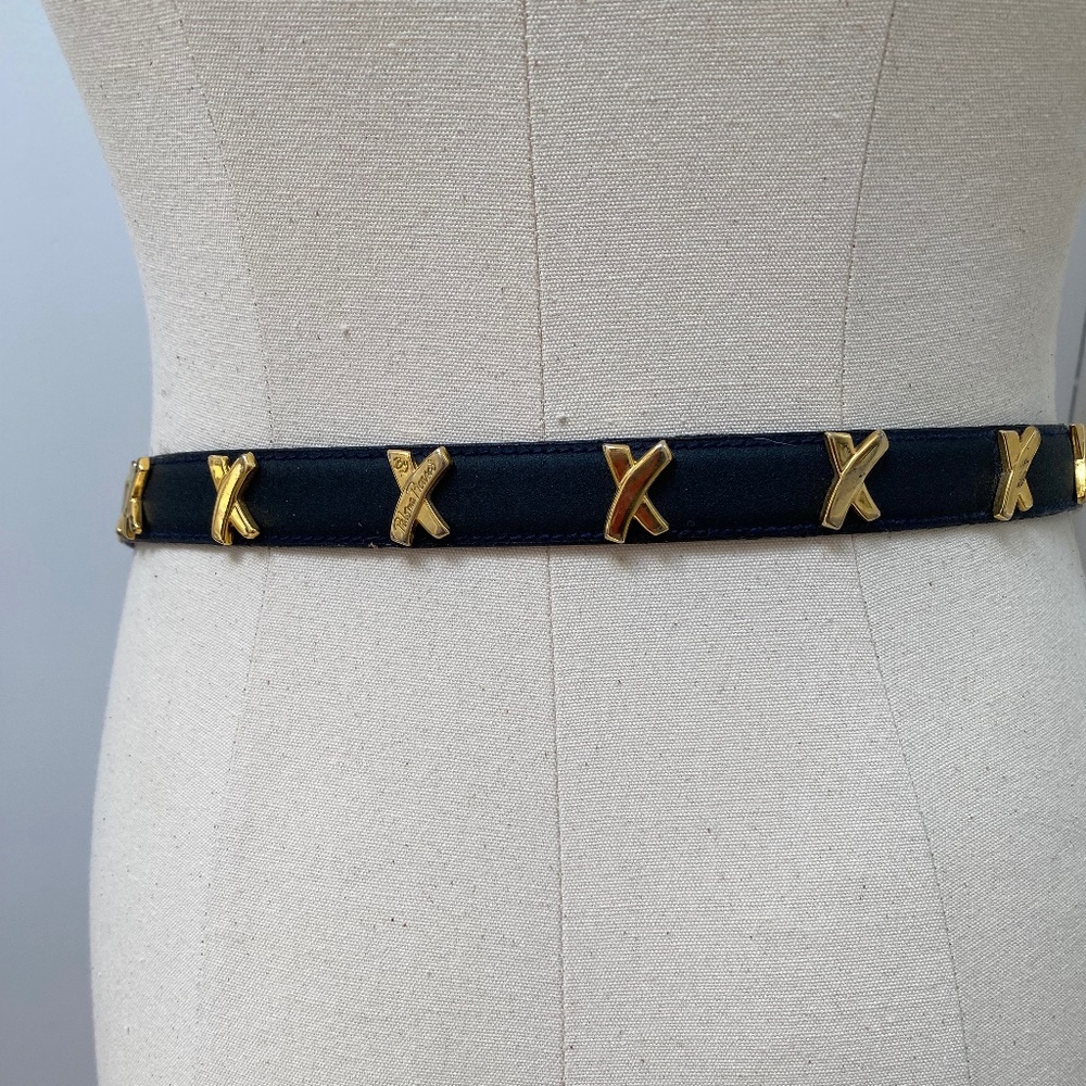 Paloma Picasso Navy Belt, Medium
